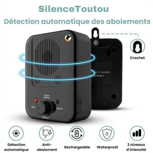 SilenceToutou - Dispositif anti-aboiement pour chien